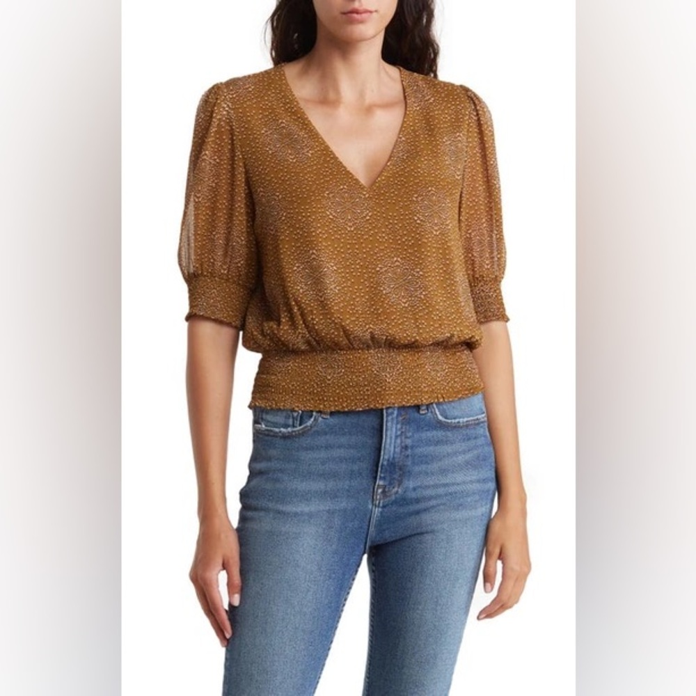 DR2 by Daniel Rainn Bronze Blouse Medium